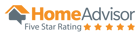HomeAdvisor five star rated