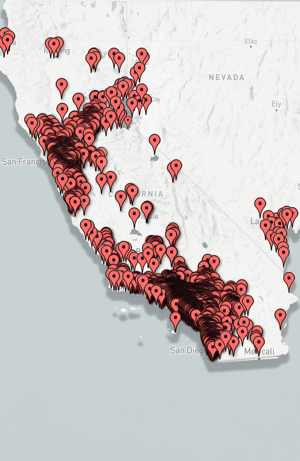 heatmap california nevada