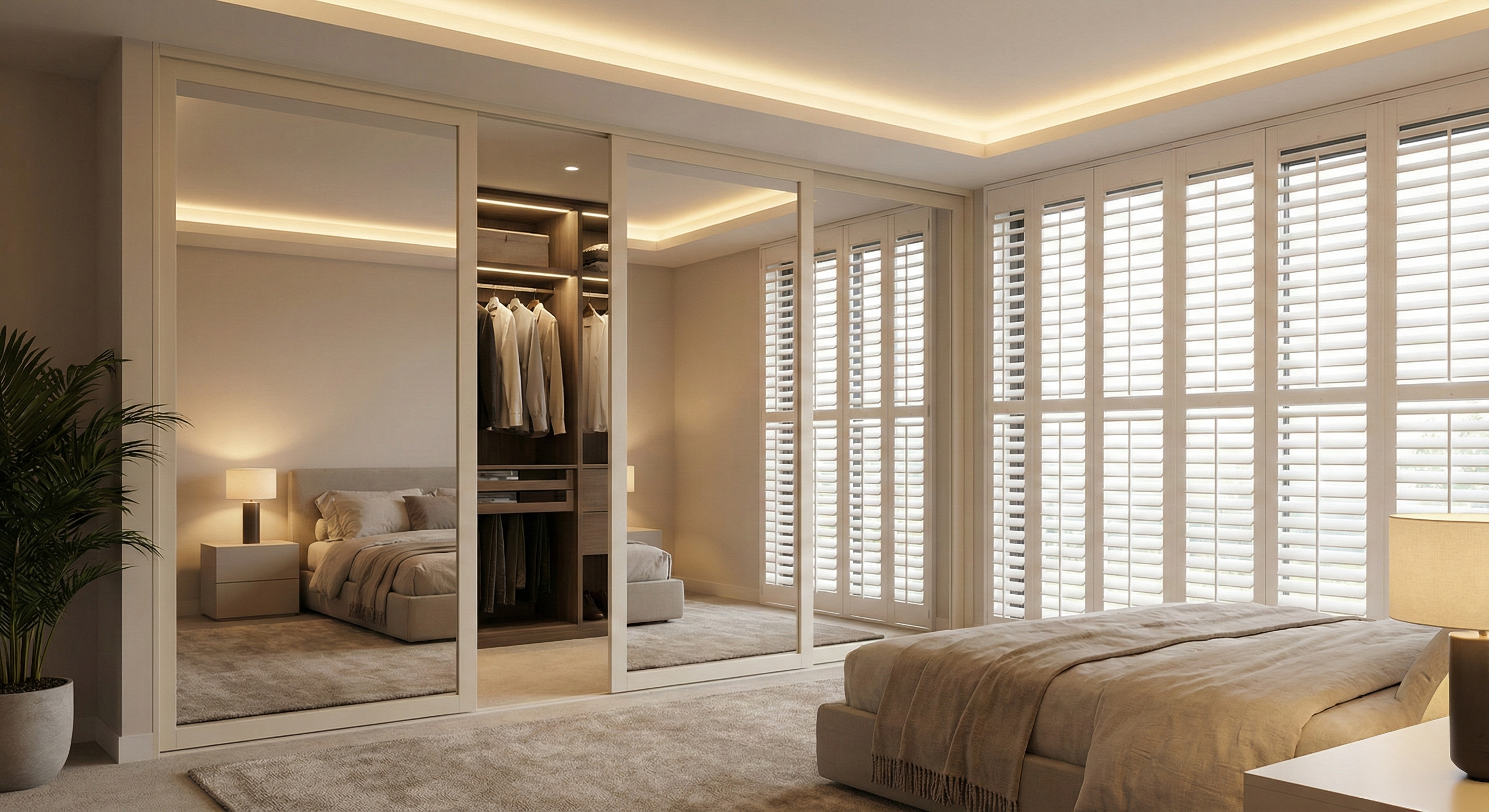 white mirror sliding doors and windows